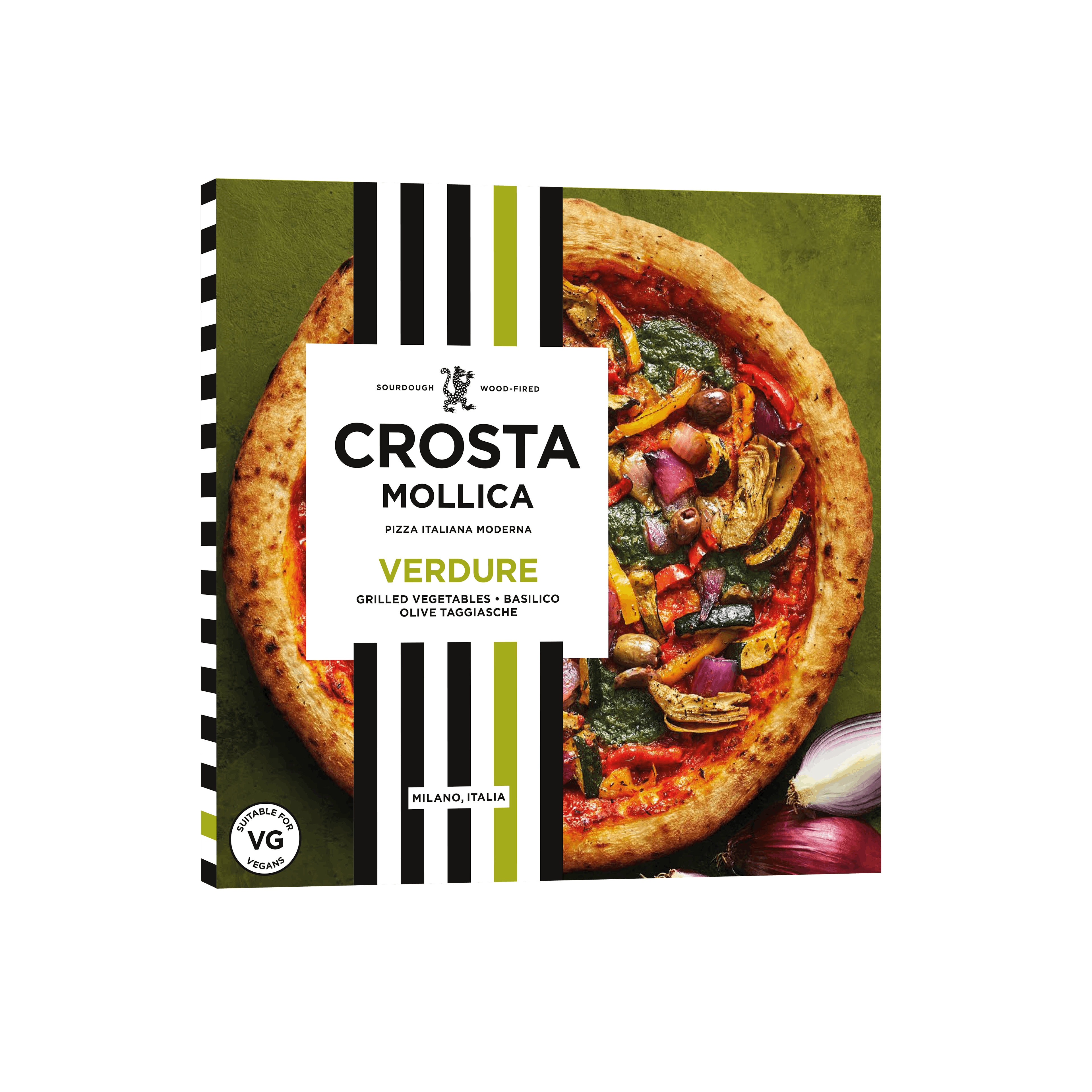 Crosta Mollica Pizza Italiana Verdure Vegan