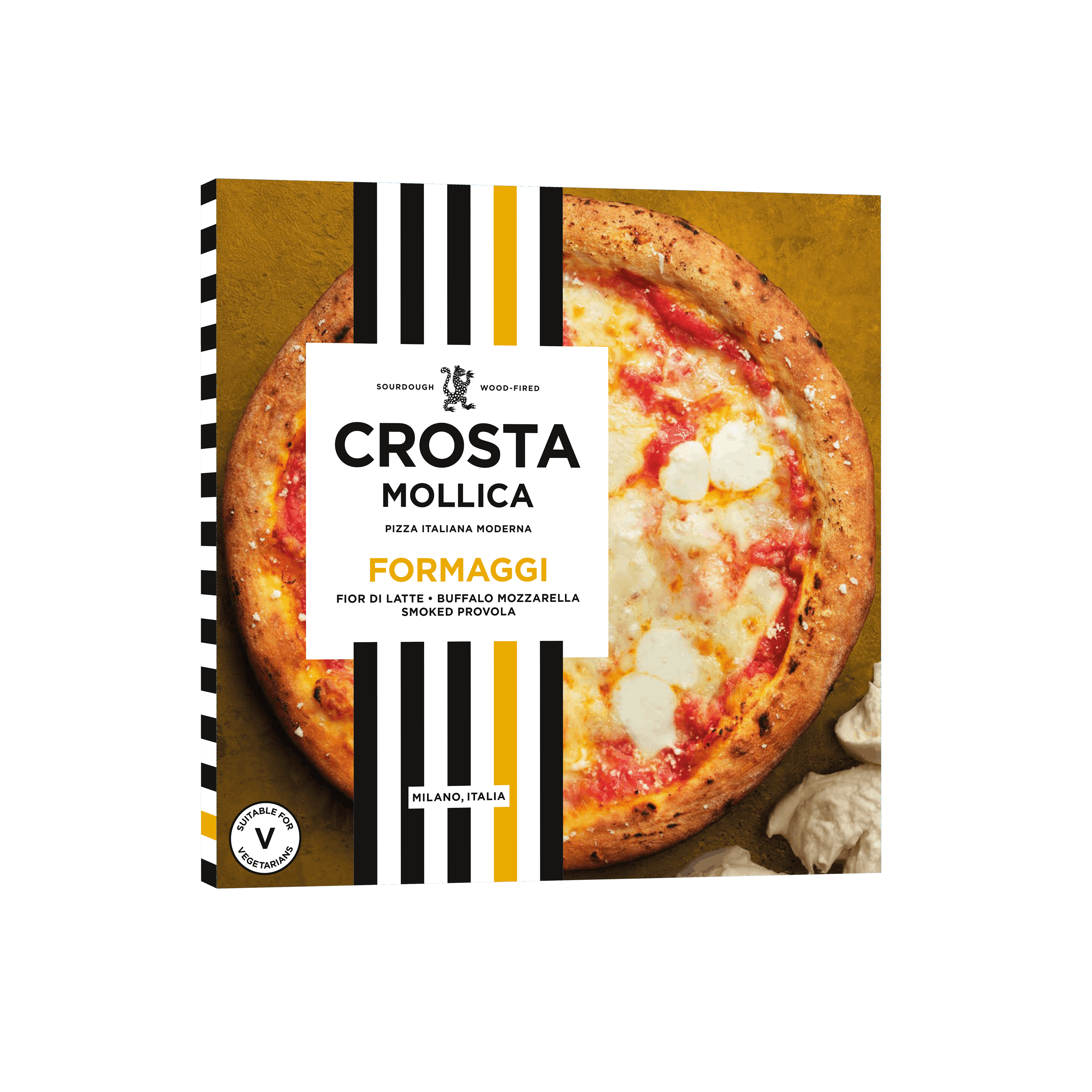 Crosta Mollica Pizza Italiana Formaggi Vegetarian