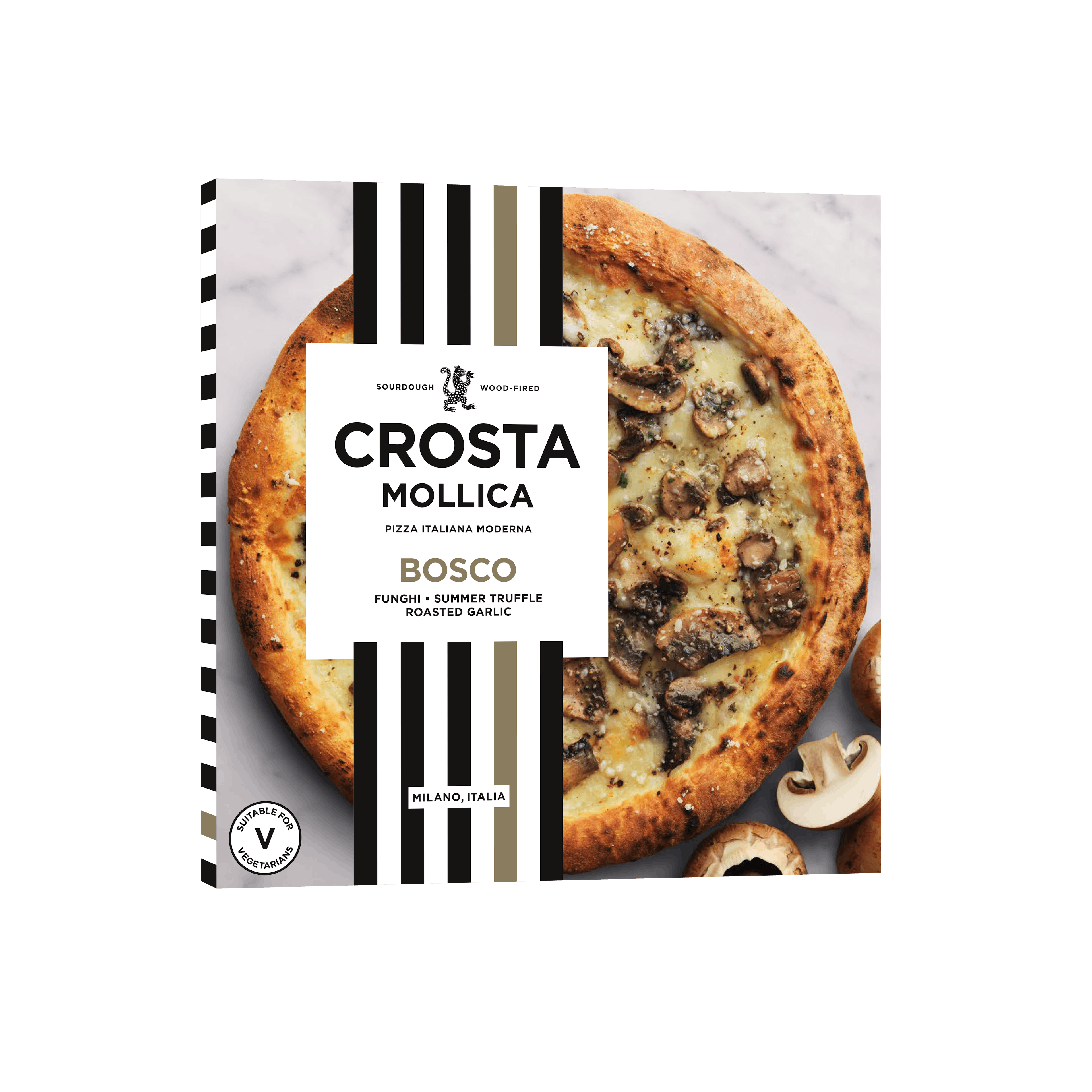 Crosta Mollica Pizza Italiana Bosco Vegetarian