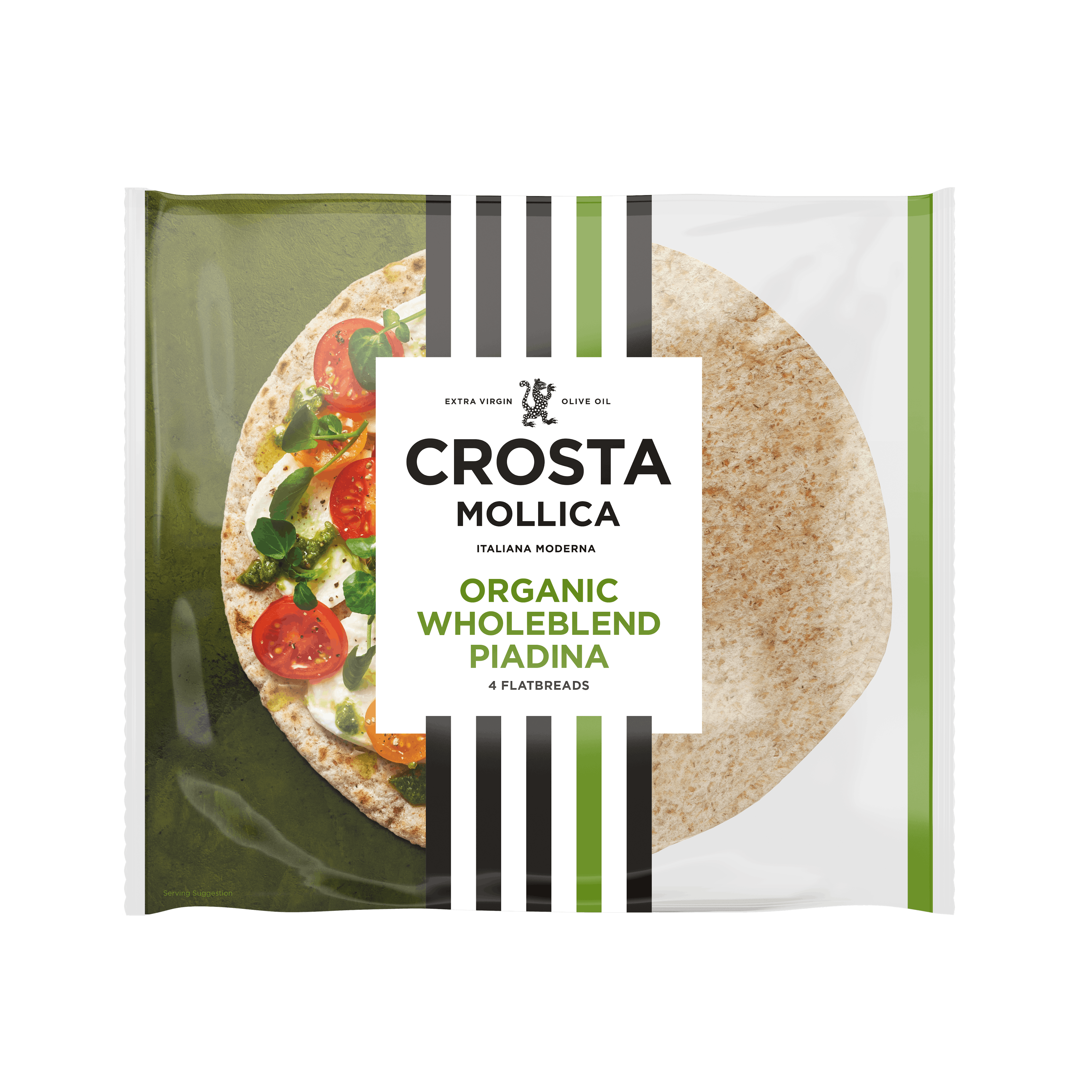 Crosta Mollica Organic wholeblend piadina