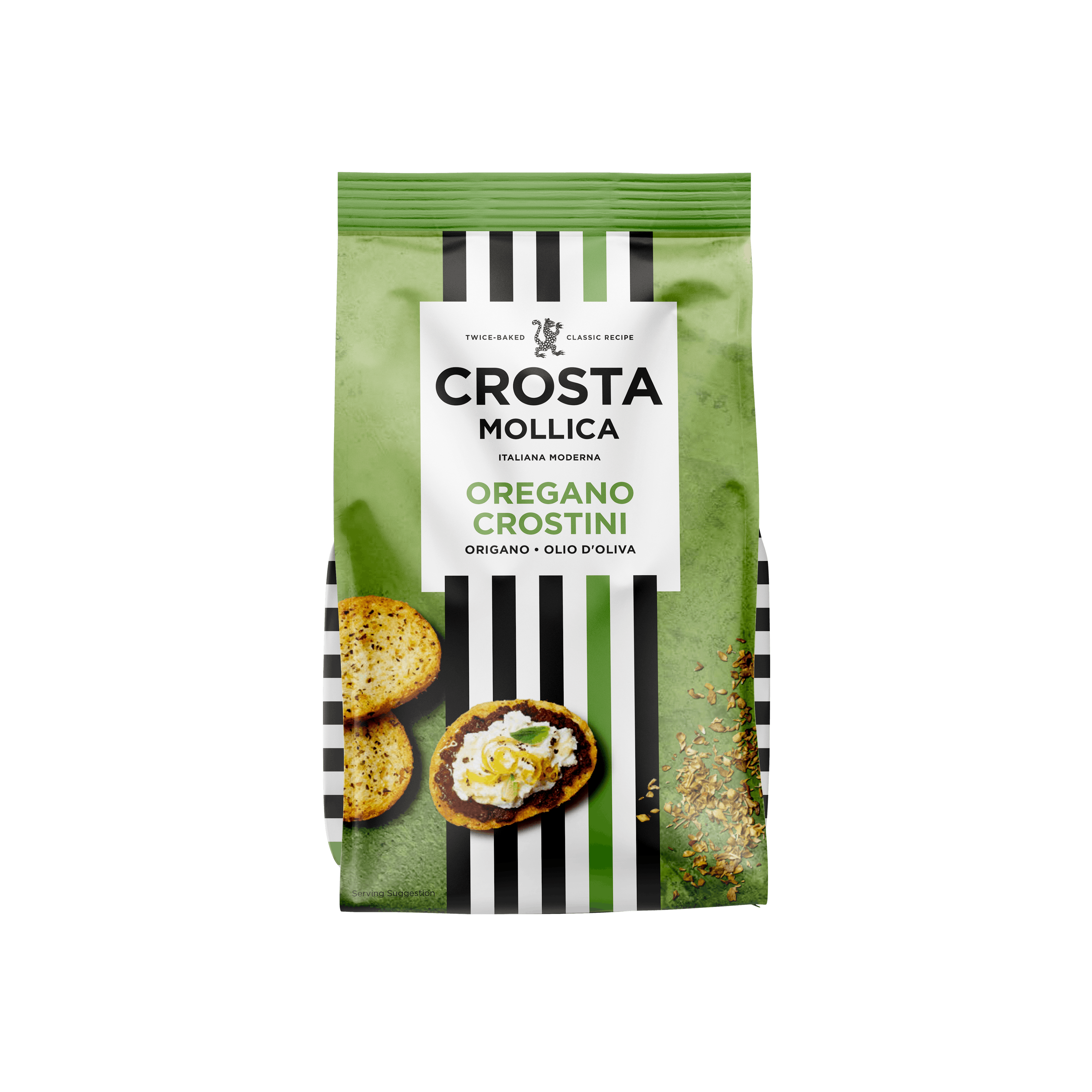 Crosta Mollica Oregano Crostini made in Italy