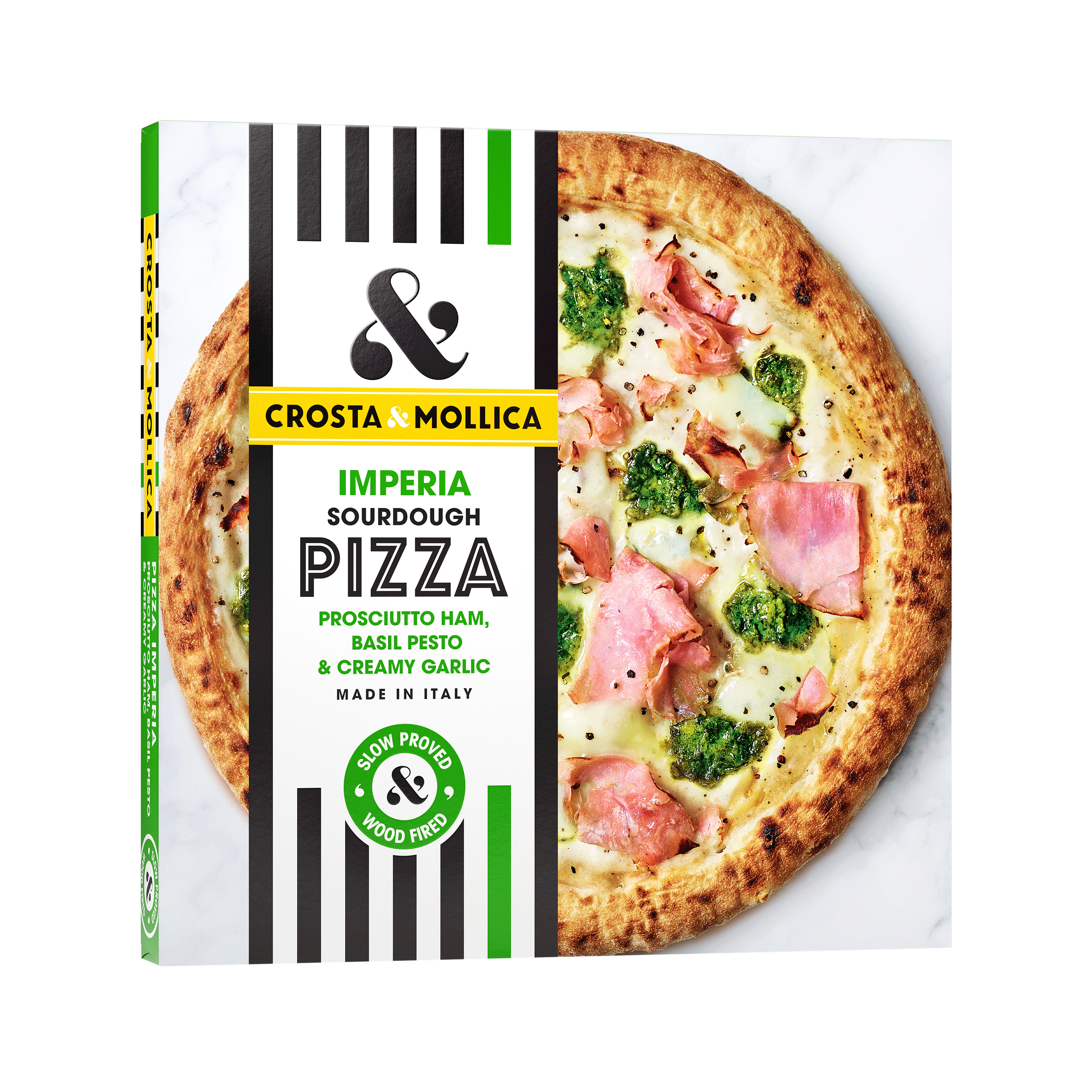 Imperia pizza packaging.