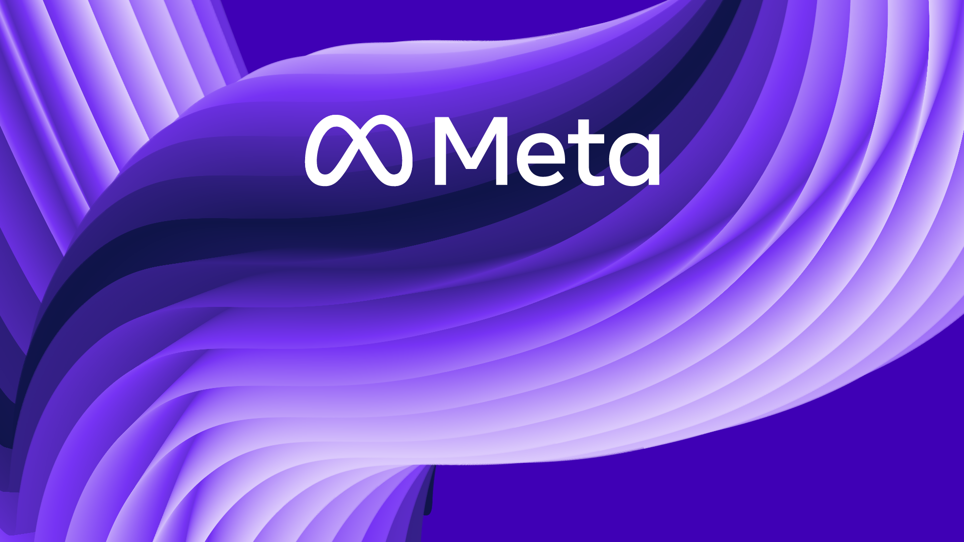PURPLE SWIRL BACKGROUND WITH META'S LOGO ON TOP 