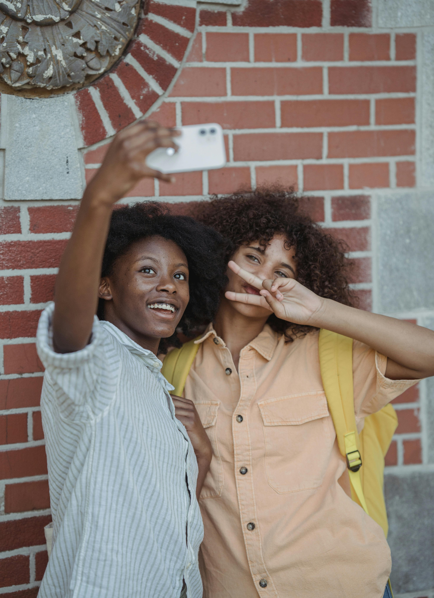 two students posing for a picture 