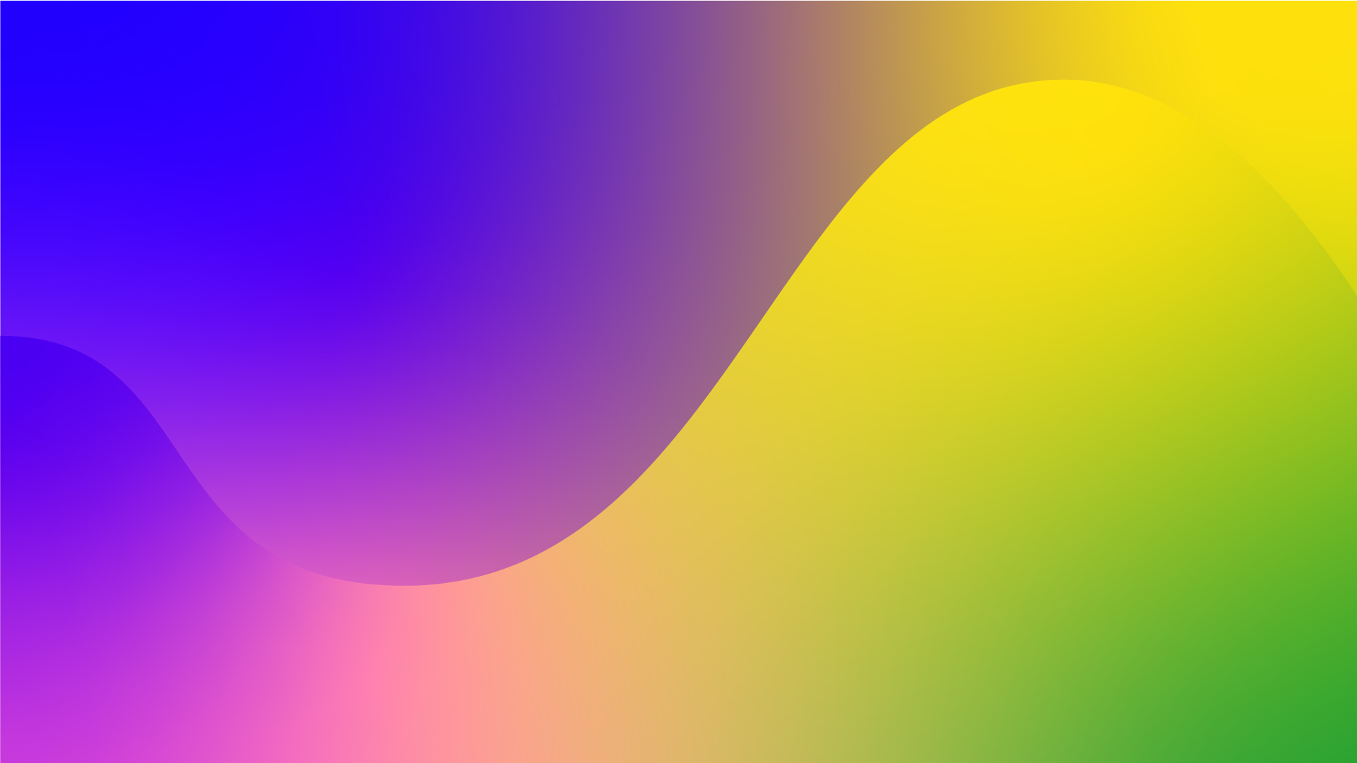 Rainbow coloured waves