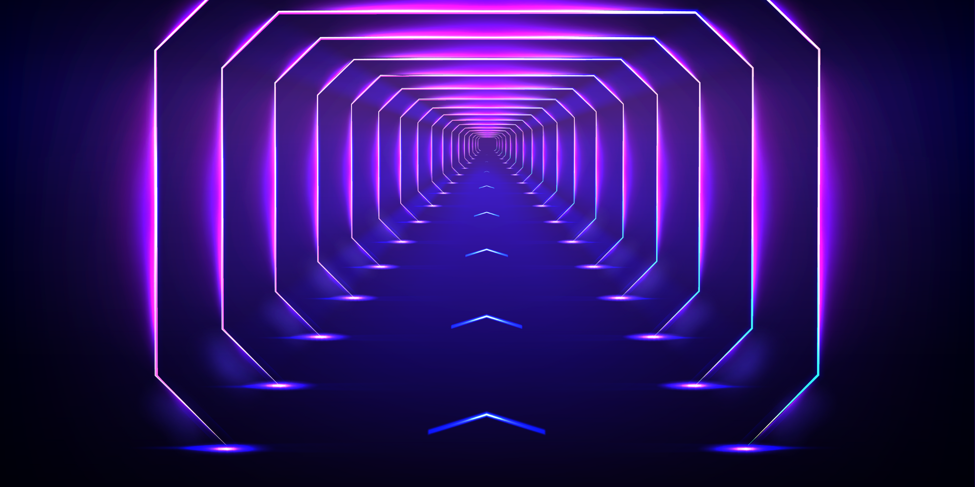 Black, purple and blue futuristic lines 